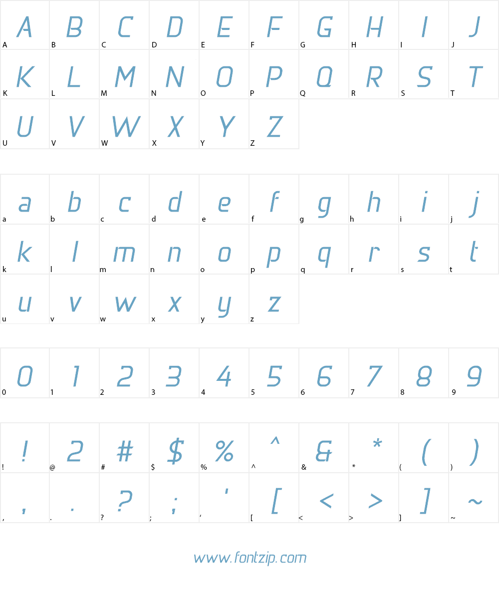 DERNIER Font Character